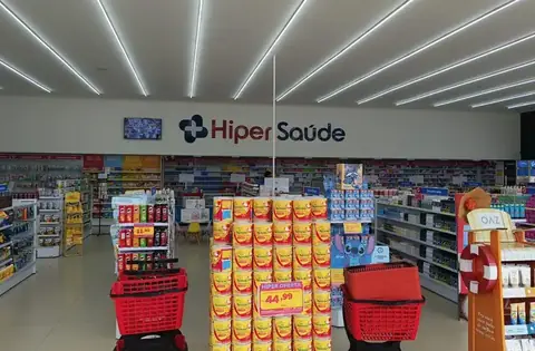 Interior real da Hiper Saúde